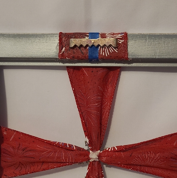 Frame Cross Art Firework 4th Of July Silver Cross Handmade - Picture 8 of 9